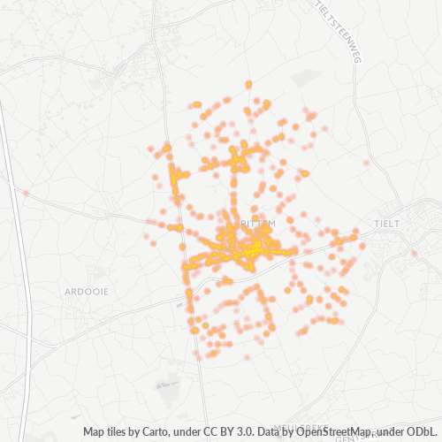 Bedrijfsconcentratie in Postcode 8740 - België