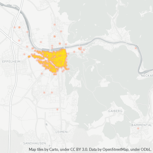 Business Concentration in Postal Code 69115 - Heidelberg, Baden-Württemberg