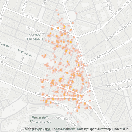 Dami ng Negosyo sa Postal Code 34122 - Trieste, Friuli-Venezia Giulia
