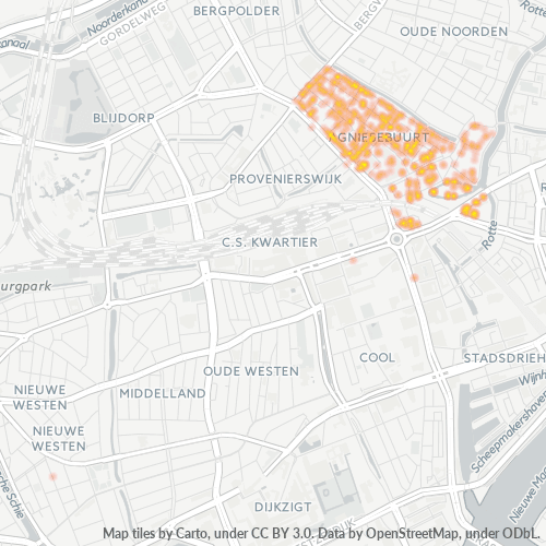 Dami ng Negosyo sa Postal Code 3032 - Rotterdam, Provincie Zuid-Holland