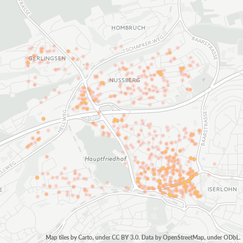 Business Concentration in Postal Code 58638 - Iserlohn, North Rhine-Westphalia