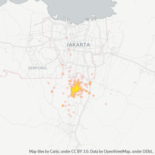 Dami ng Negosyo sa Postal Code 16412 - Depok, Kanlurang Java