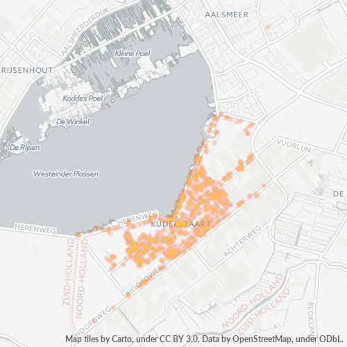 Dami ng Negosyo sa Postal Code 1433 - Kudelstaart, Provincie Noord-Holland