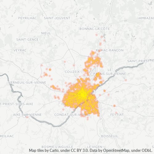 Dami ng Negosyo sa Postal Code 87000 - Limoges, Limousin