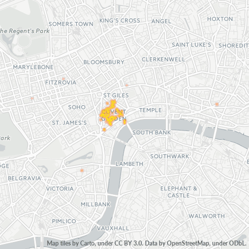 Dami ng Negosyo sa Postal Code WC2E - United Kingdom