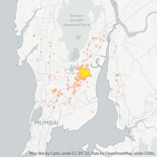 Bedrijfsconcentratie in Postcode 400083 - Bombay, Maharashtra