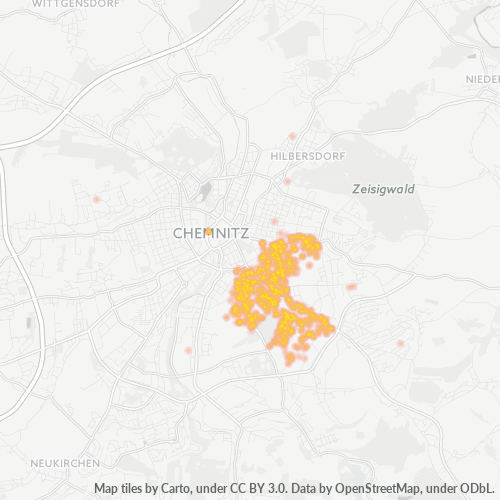 Business Concentration in Postal Code 09126 - Chemnitz, Saxony