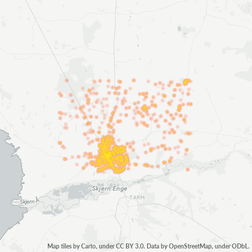 Mkusanyiko wa Biashara katika Posta 6900 - Skjern, Region Midtjylland