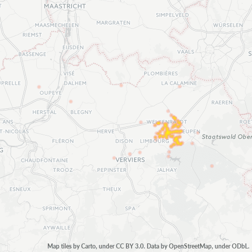 Bedrijfsconcentratie in Postcode 4837 - België