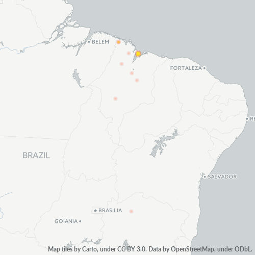 Bedriftskonsentrasjon i Postnummer 65000-000 - Brasil