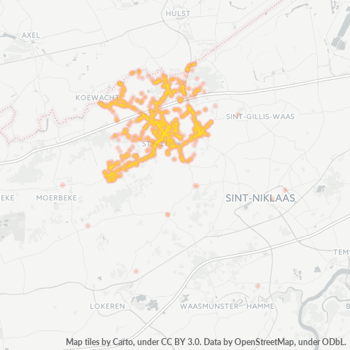 Bedrijfsconcentratie in Postcode 9190 - België