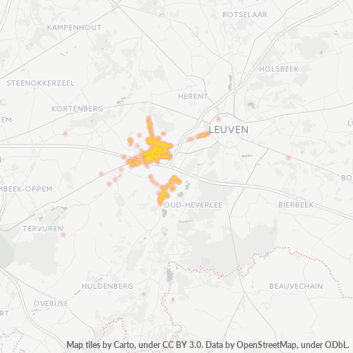 Bedrijfsconcentratie in Postcode 3060 - Bertem, Vlaanderen