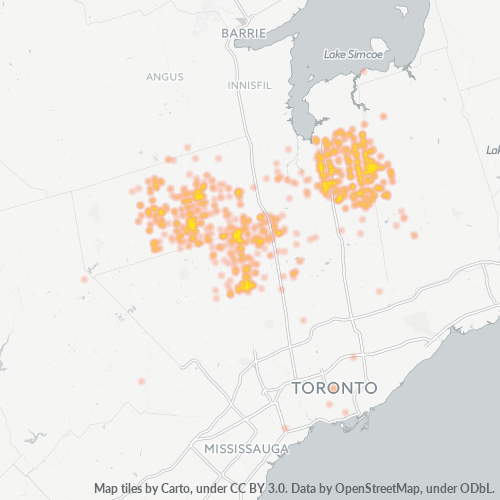 Bedriftskonsentrasjon i Postnummer L0G - Ontario