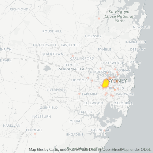 Dami ng Negosyo sa Postal Code 2040 - Leichhardt, New South Wales
