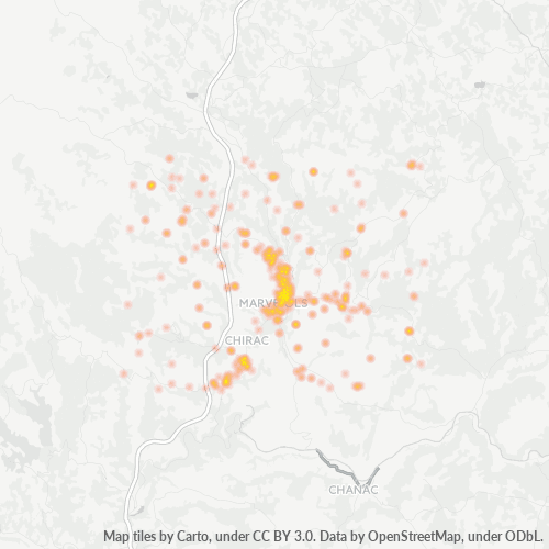 Dami ng Negosyo sa Postal Code 48100 - Gabrias, Languedoc-Roussillon
