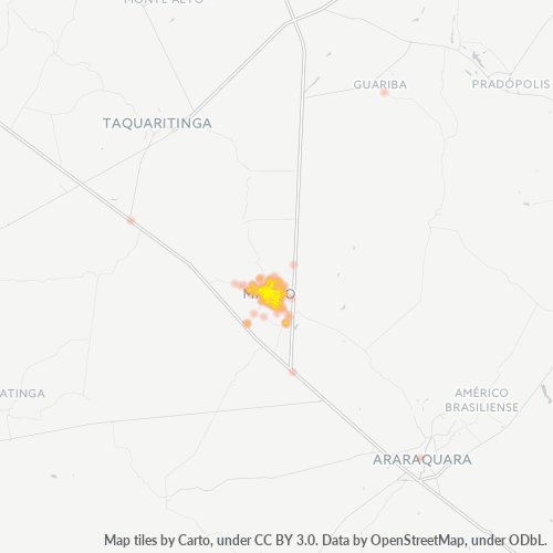 Dami ng Negosyo sa Postal Code 15990-000 - Matão, São Paulo