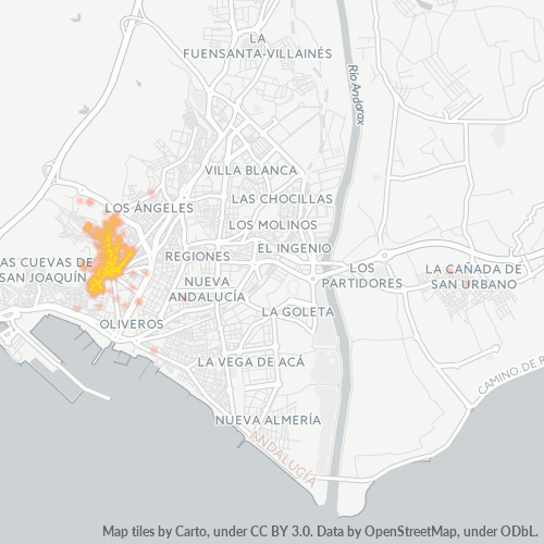 Dami ng Negosyo sa Postal Code 04003 - Almería, Andalucía