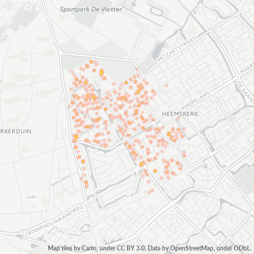 Dami ng Negosyo sa Postal Code 1964 - Heemskerk, Provincie Noord-Holland