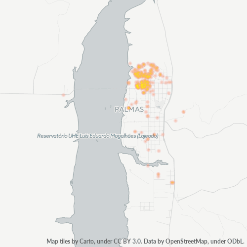 Dami ng Negosyo sa Postal Code 77001-000 - Palmas, Tocantins