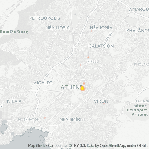 Dami ng Negosyo sa Postal Code 105 60 - Atenas, Attica