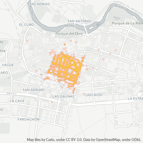 Verksamhetskoncentration i Postnummer 26002 - Logroño, La Rioja (autonom region)