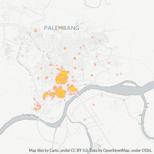 Dami ng Negosyo sa Postal Code 30121 - Palembang, Sumatera Selatan