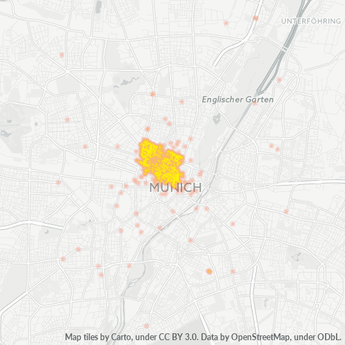 Business Concentration in Postal Code 80333 - Munich, Bavaria