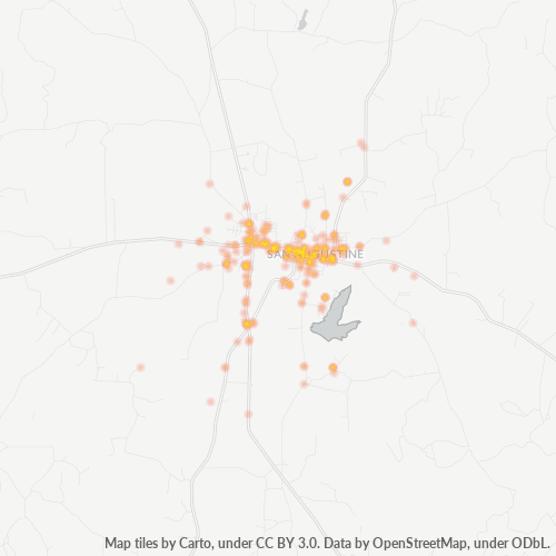 Mkusanyiko wa Biashara katika Posta 75972 - San Augustine, Texas