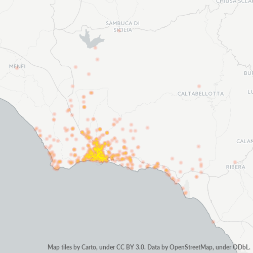 Bedrijfsconcentratie in Postcode 92019 - Sciacca, Sicilië