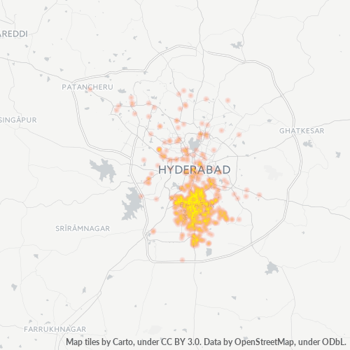 Dami ng Negosyo sa Postal Code 500005 - India