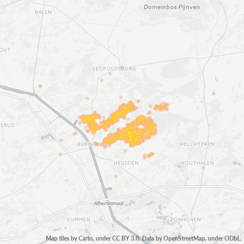 Dami ng Negosyo sa Postal Code 3582 - Koersel, Flandes