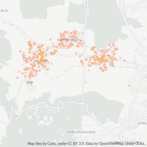 Bedrijfsconcentratie in Postcode 34292 - Hessen
