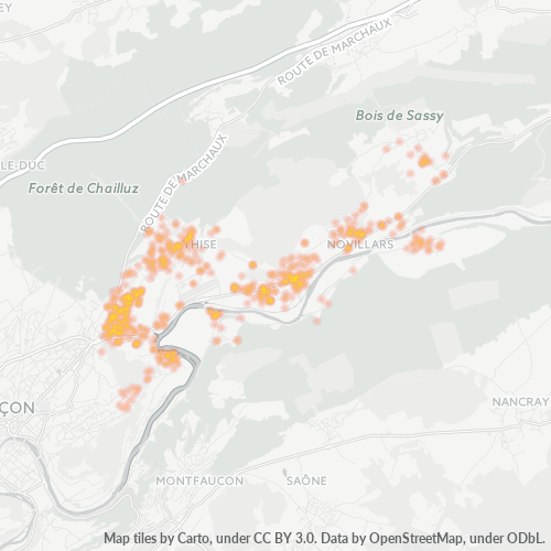 Dami ng Negosyo sa Postal Code 25220 - Thise, Franche-Comté