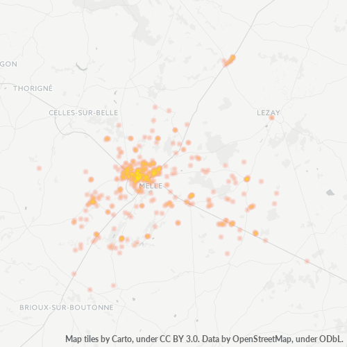 Dami ng Negosyo sa Postal Code 79500 - Chail, Poitou-Charentes
