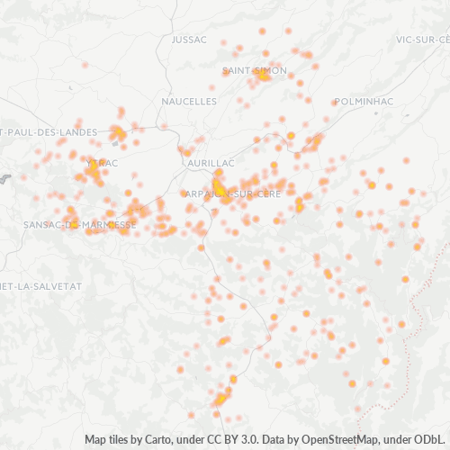 Dami ng Negosyo sa Postal Code 15130 - Yolet, Auvergne