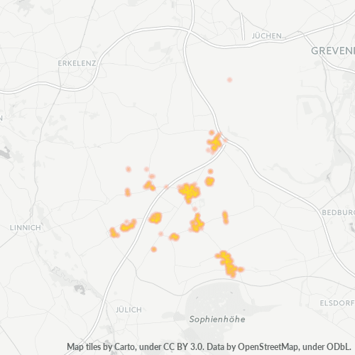 Konsentrasi Bisnis di Kode Pos 52445 - Titz, Nordrhein-Westfalen