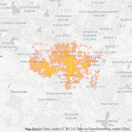 Dami ng Negosyo sa Postal Code 500084 - Kondapur, Telangana