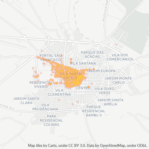 Dami ng Negosyo sa Postal Code 19806-000 - Assis, São Paulo