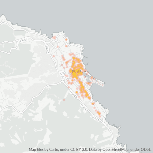 Bedrijfsconcentratie in Postcode 27880 - Burela, Galicië (Spanje)