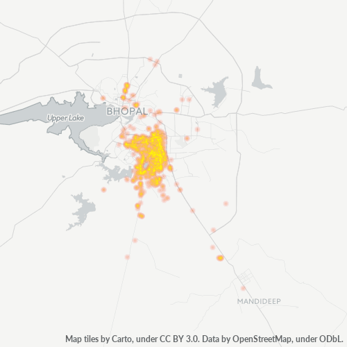 Dami ng Negosyo sa Postal Code 462016 - Bhopal, Madhya Pradesh