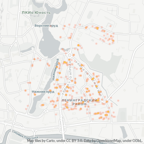 Bedrijfsconcentratie in Postcode 236016 - Kaliningrad, Oblast Kaliningrad