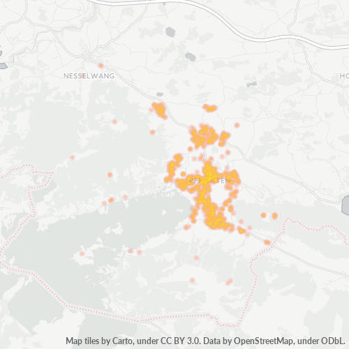 Business Concentration in Postal Code 87459 - Pfronten, Bavaria