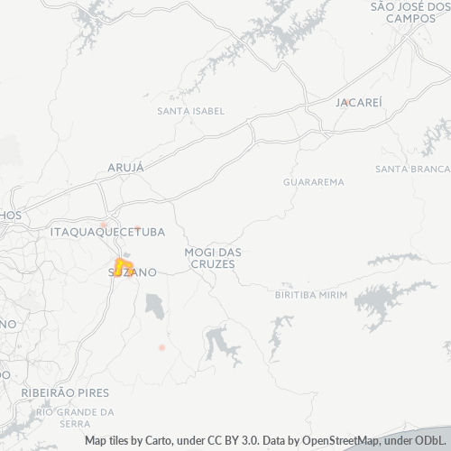 Dami ng Negosyo sa Postal Code 08670-000 - Suzano, São Paulo