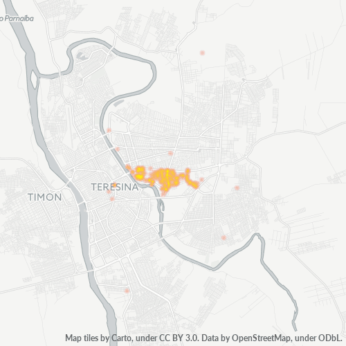 Dami ng Negosyo sa Postal Code 64046-000 - Teresina, Piauí
