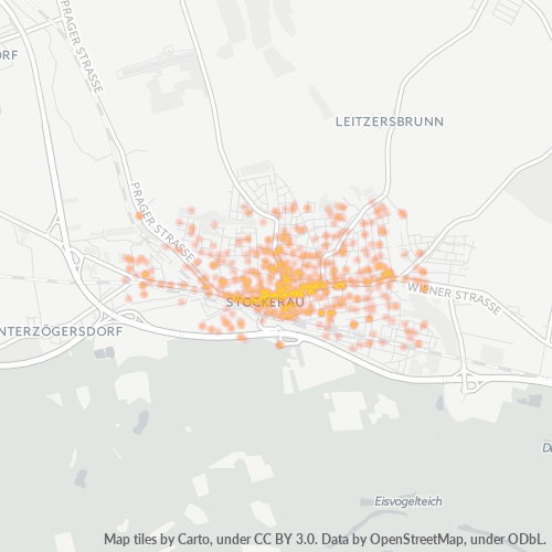 Virksomhedskoncentration i Postnummer 2000 - Stockerau, Niederösterreich