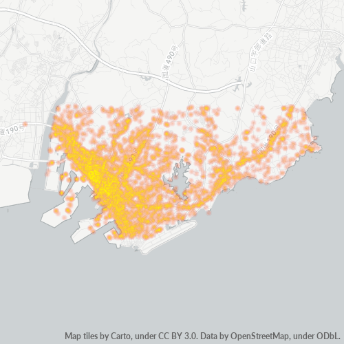 Concentració d'empreses a Codi Postal 755 - Prefectura de Yamaguchi