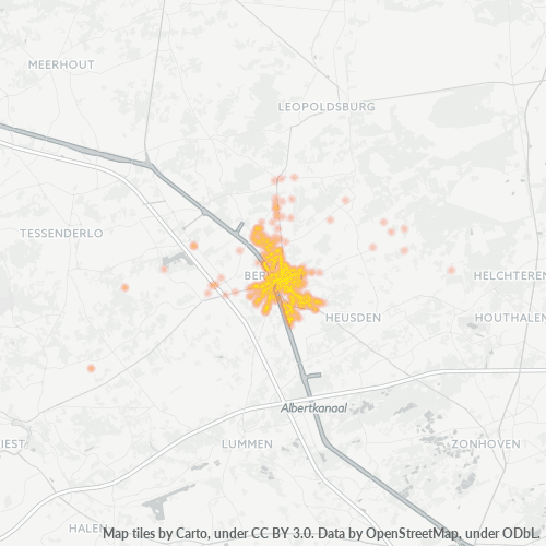 Dami ng Negosyo sa Postal Code 3580 - Beringen, Flandes