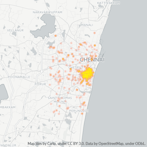 Dami ng Negosyo sa Postal Code 600014 - Chennai, State of Tamil Nādu