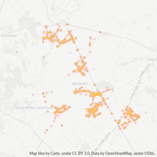 Dami ng Negosyo sa Postal Code 1315 - Incourt, Valonia