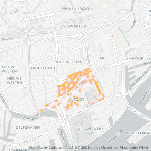Dami ng Negosyo sa Postal Code 3015 - Rotterdam, Provincie Zuid-Holland